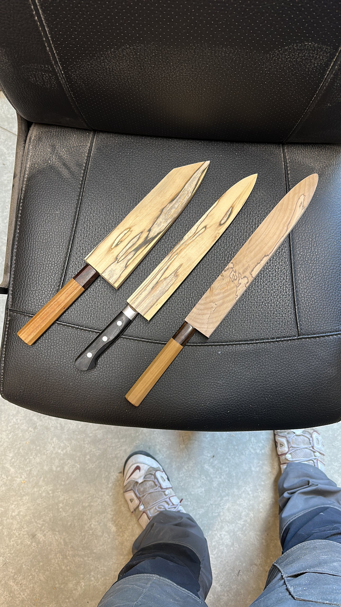 Wooden saya cover for your knife