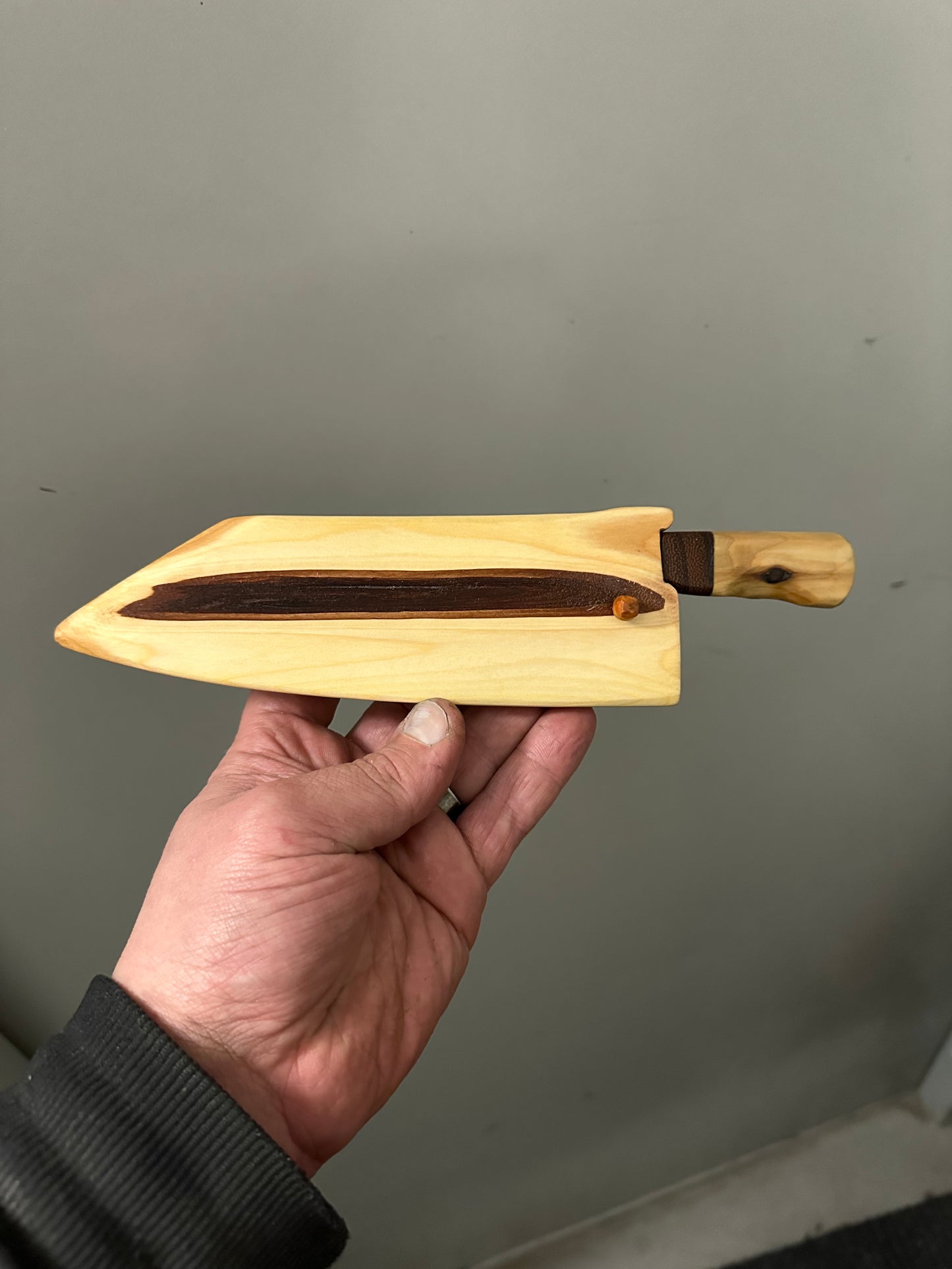 Wooden saya cover for your knife